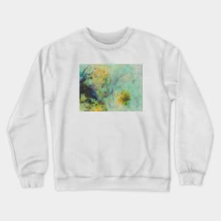 Green & Yellow Marble Texture Crewneck Sweatshirt